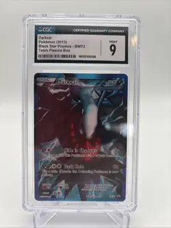 Darkrai Full Art Holo BW73 Pokemon Black & White Team Plasma CGC 9 - Image 1