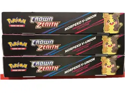 Pokemon Crown Zenith Morpeko V-Union Premium Playmat Collection Lot of 3 - Image 2