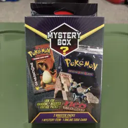 Pokemon Walmart Mystery Hanger Box -Vintage Packs Seeded 1:4! -Factory Sealed! 728192527791 - Image 1