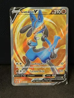 Pokemon TCG Lucario V (Full Art) SWSH213 SWSH: Sword & Shield Black Star Promo - Image 2