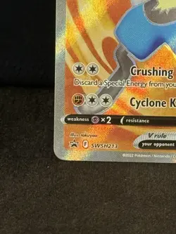 Pokemon TCG Lucario V (Full Art) SWSH213 SWSH: Sword & Shield Black Star Promo - Image 3