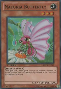 Naturia Butterfly - HA04-EN019 - Super Rare - Unlimited Edition - Lightly Played - Image 1
