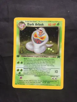 Pokemon Cards: Team Rocket 1st Edition Rare Holo: Dark Arbok 2/82 - Image 1