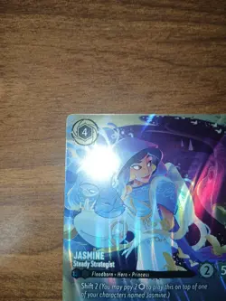 Jasmine Steady Strategist Enchanted Holo Card 221/204 Reign of Jafar Lorcana NM - Image 3