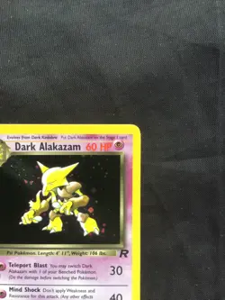 Pokemon Cards: Team Rocket 1st Edition Rare Holo: Dark Alakazam 1/82 - Image 4