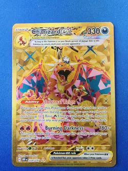 Pokemon TCG Charizard EX Holo Card Sv03: Obsidian Flames 228/197 - Image 1