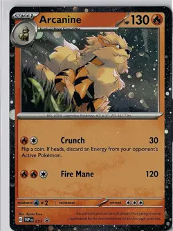 Arcanine - 011 - Scarlet & Violet Promo Cards - Pokemon TCG - LP - Cosmos Holo - Image 1