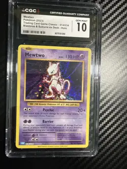 Mewtwo CLB 014/034 Pokemon Card - CGC 9.5 GRADED MINT+ - TCG Classic - Image 3