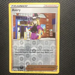 130/198 AVERY REVERSE HOLO CHILLING REIGN POKEMON CARD - Image 1