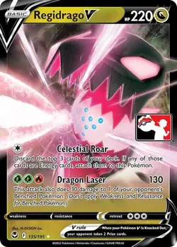 Regidrago V - Prize Pack Series Card - 135/195 - Pokemon TCG Silver Tempest - NM - Image 1