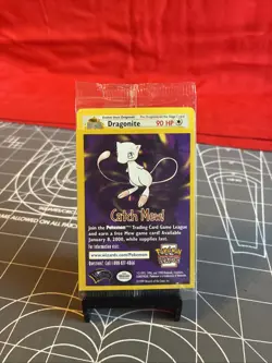 Vintage Pokemon Dragonite # 5 Black Star Promo WB Movie WOTC Pokemon Card Sealed - Image 1