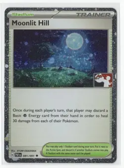 Moonlit Hill - 081/091 - Pokemon TCG - Prize Pack Series Card - LP - Cosmos Holo - Image 1