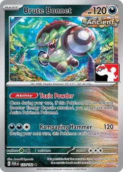 Brute Bonnet - Pokemon TCG - Paradox Rift - 123/182 - Prize Pack Series Cards - Image 1