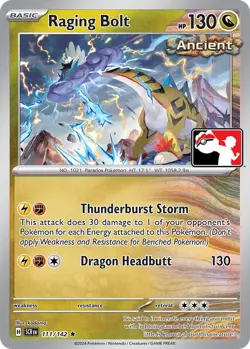 Raging Bolt - Stellar Crown - 111/142 - Pokemon TCG - Prize Pack Series Cards - Image 1