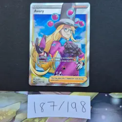 Pokemon Avery full art trainer SWSH chilling reign 187/198 mint Pokemon card - Image 2