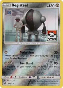Registeel - 68/111 - Pokemon TCG League & Championship Cards - LP - Reverse Holo - Image 1