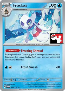 Froslass - 053/167 - Pokemon TCG Prize Pack Series Cards - LP - Image 1