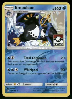 Empoleon - 34/156 - Pokemon TCG League & Championship Cards - LP - Reverse Holo - Image 1