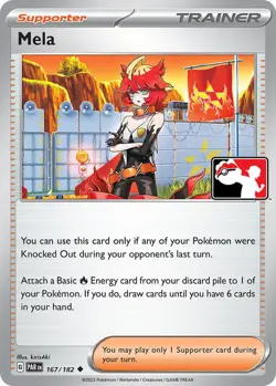 Mela - 167/182 - Prize Pack Series Cards - Pokemon TCG Paradox Rift - NM - Image 1