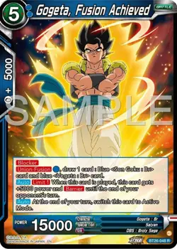 Gogeta, Fusion Achieved - Ultimate Advent BT26-048 - DBS Card Game - NM - FOIL - Image 1