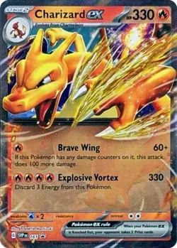 Charizard ex - 161 - Scarlet & Violet Promo Cards - Pokemon TCG - NM - HOLO - Image 1