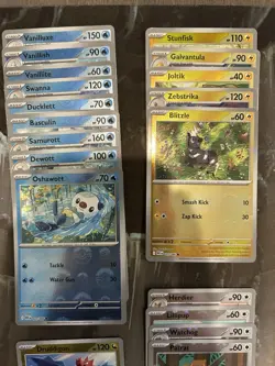 White Flare Poke Ball Reverse Holo Lot of 65 Cards English - NO DUPES - NM/M 🔥 - Image 3
