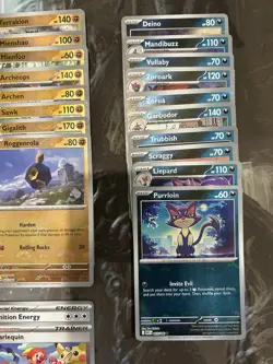 White Flare Poke Ball Reverse Holo Lot of 65 Cards English - NO DUPES - NM/M 🔥 - Image 5