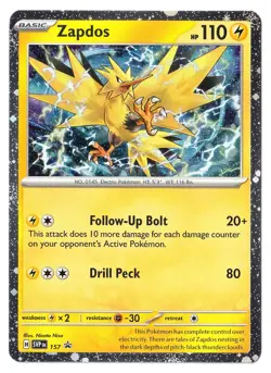 Zapdos - 157 - SV: Scarlet & Violet Promo Cards - Pokemon TCG - NM - Cosmos Holo - Image 1