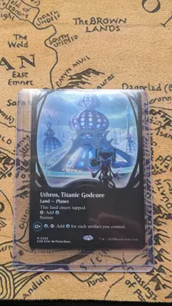 MTG - Edge of Eternities Foil- Uthros, Titanic Godcore Borderless - Mythic 0285 - Image 1