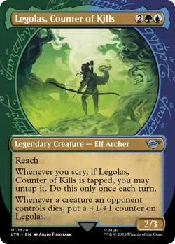 Legolas, Counter of Kills (Showcase) - 0324 - MTG The Lord of the Rings - LP - Image 1