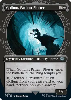 Gollum, Patient Plotter (Showcase) - 0309 - MTG The Lord of the Rings - LP - Image 1