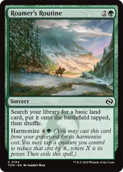 Roamer's Routine - Tarkir: Dragonstorm - 0154 - MTG - NM --- FOIL - Image 1