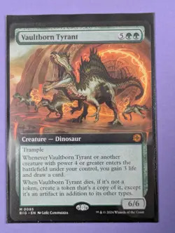 MTG Magic: The Big Score: Vaultborn Tyrant Extended Art Mythic #0085 - NM - Image 1