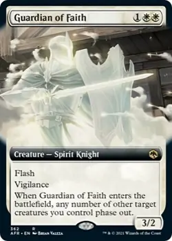 Guardian of Faith (Extended Art) - Adventures in the Forgotten Realms - MTG - NM - Image 1