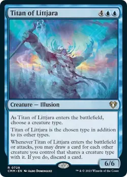 Titan of Littjara - Commander Masters - 0728 - MTG - NM - Rare - Image 1