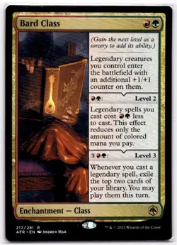 Bard Class - Adventures in the Forgotten Realms - MTG - LP - Regular Rare - Image 1