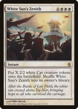 White Sun's Zenith - 19/155 - Mirrodin Besieged - MTG - LP - Regular Rare - Image 1
