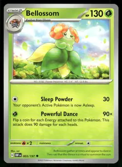 2023 Scarlet & Violet Series - Obsidian Flames Bellossom Uncommon #3 - Image 1