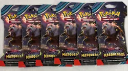 Pokemon Scarlet & Violet Twilight Masquerade Sleeved Booster Packs (6) - Image 1