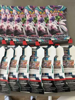 Lot of 10 Pokemon TCG Scarlet & Violet Paradox Rift Blister Booster Packs New - Image 2