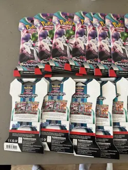 Lot of 10 Pokemon TCG Scarlet & Violet Paradox Rift Blister Booster Packs New - Image 3