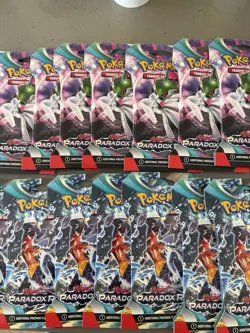 Lot of 10 Pokemon TCG Scarlet & Violet Paradox Rift Blister Booster Packs New - Image 5