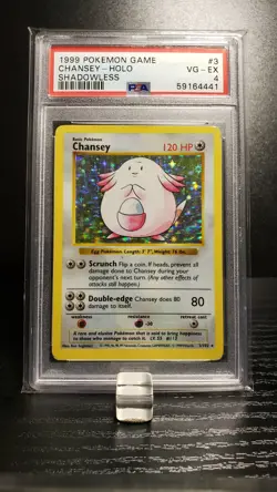 Chansey - Holo - Shadowless - Base 3/102 - PSA 4 VG-EX - Pokemon TCG - Image 1