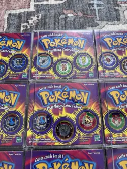 Pokemon Battling Coin Game Lot Of 19 (57 Coins) With Original Case ! 🔥 - Image 4