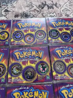 Pokemon Battling Coin Game Lot Of 19 (57 Coins) With Original Case ! 🔥 - Image 5
