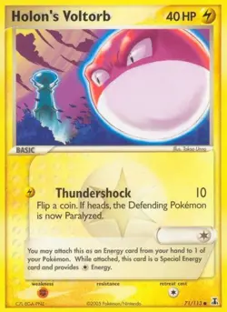 Holon's Voltorb - Delta Species - 71/113 - Pokemon TCG - LP - Image 1