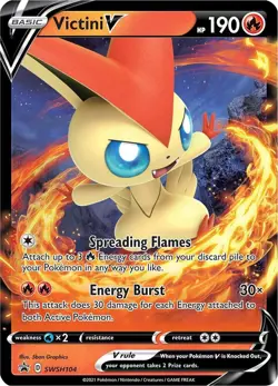 Victini V - SWSH104 - Sword & Shield Promo - Pokemon TCG - LP - HOLO - Image 1