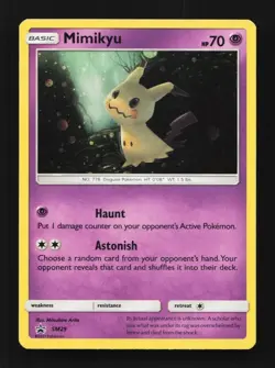 Mimikyu - SM29 - Black Star Promo - Cosmos Holo - Pokemon TCG - LP - Image 1