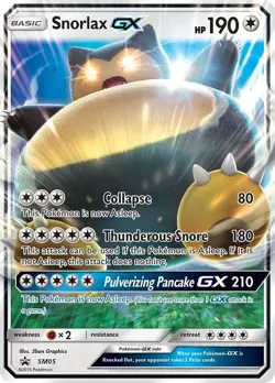 Snorlax GX - SM05 - Black Star Promo - Pokemon TCG - LP - HOLO - Image 1