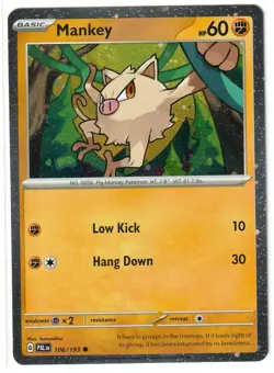 Mankey - 106/193 - Cosmos Holo - Paldea Evolved - Pokemon TCG - LP - Image 1
